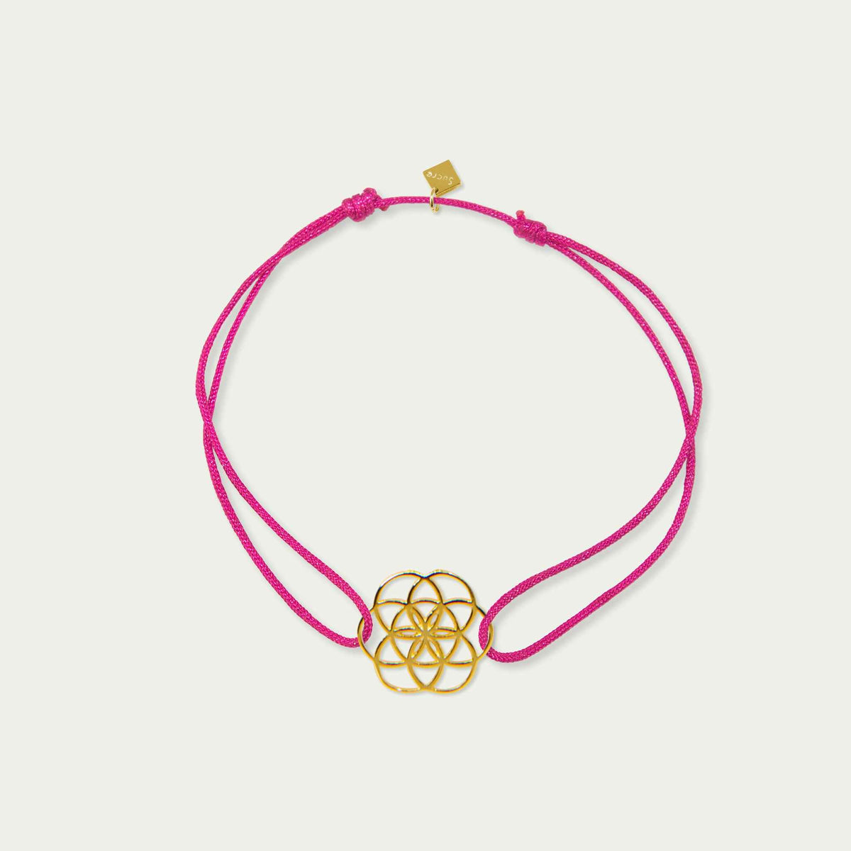 Glücksarmbändchen Lebensblume – 925 Sterling Silber 18K Gelbgold vergoldet | Sucre Fine Jewelry