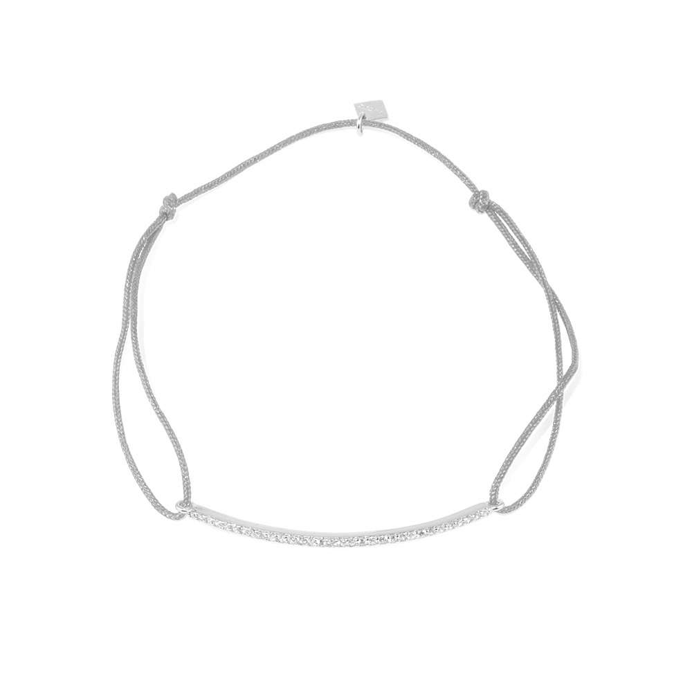 Glücksarmbändchen Bar mit Zirkonia – 925 Sterling Silber | Sucre Fine Jewelry