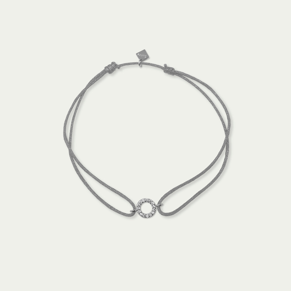 Glücksarmbändchen Mini Circle mit Zirkonia – 925 Sterling Silber | Sucre Fine Jewelry
