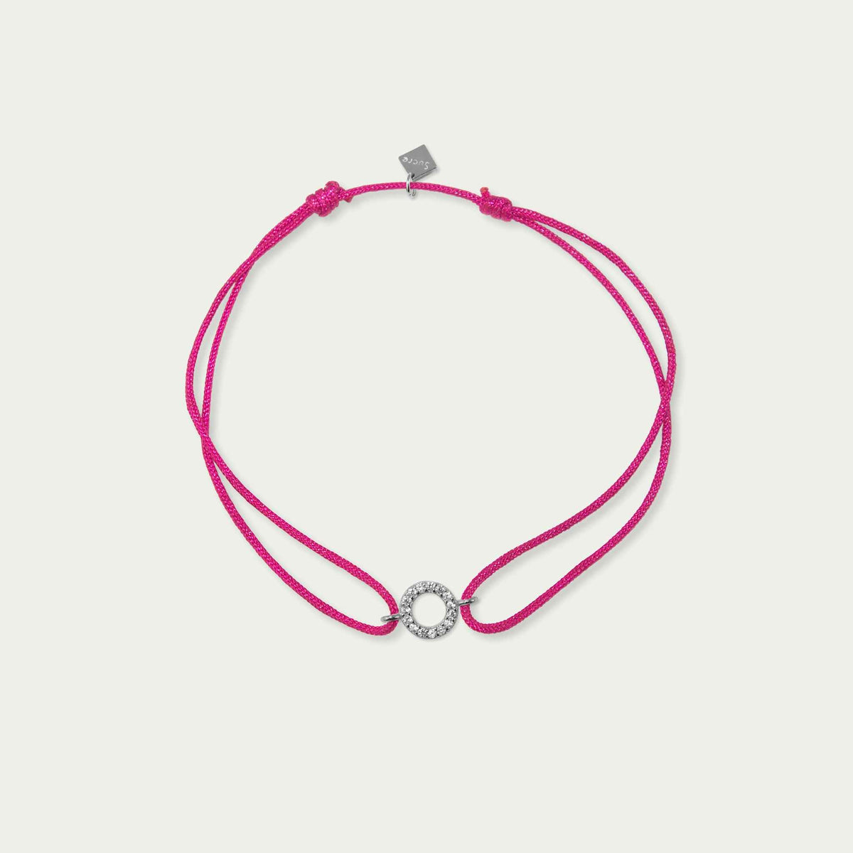 Glücksarmbändchen Mini Circle mit Zirkonia – 925 Sterling Silber | Sucre Fine Jewelry