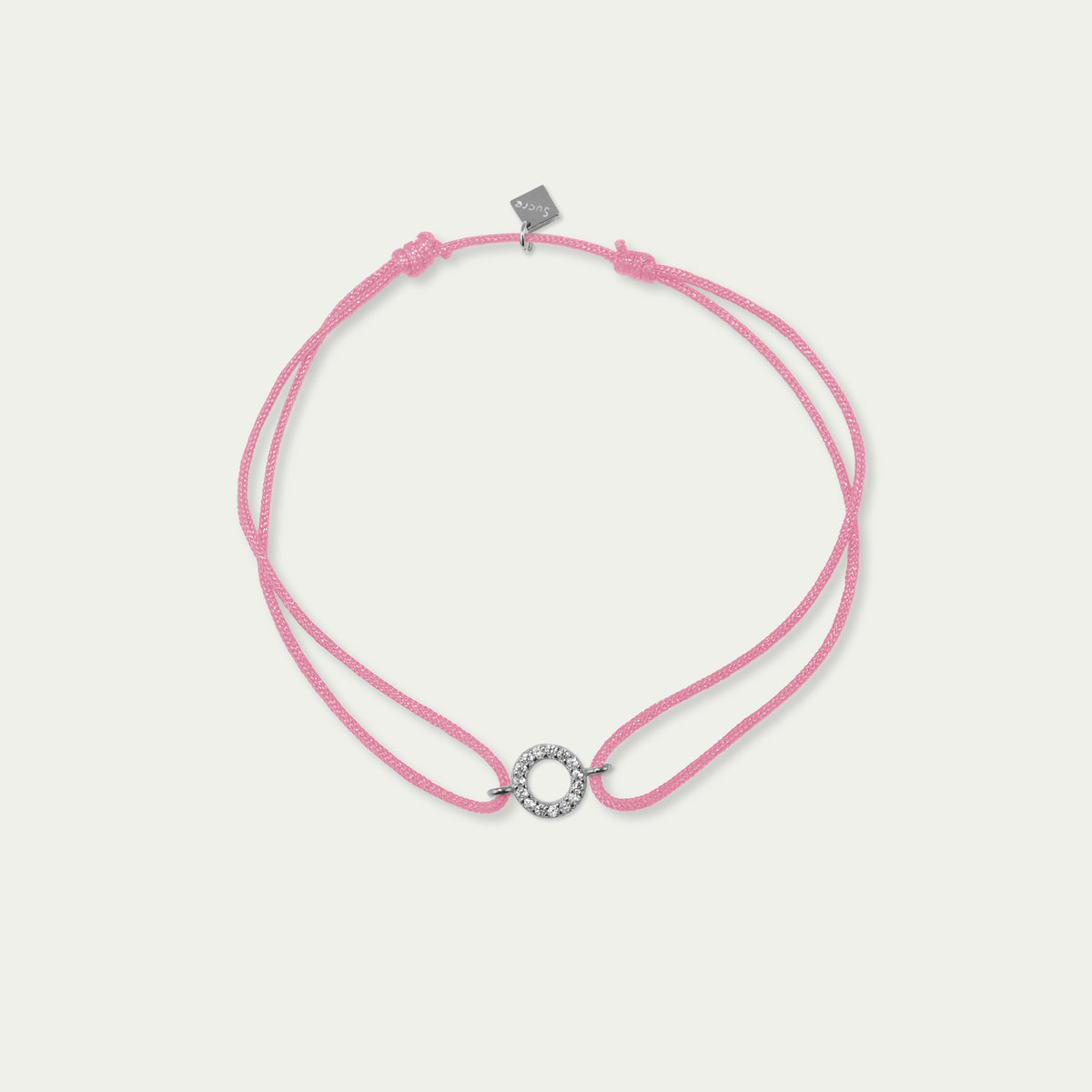Glücksarmbändchen Mini Circle mit Zirkonia – 925 Sterling Silber | Sucre Fine Jewelry