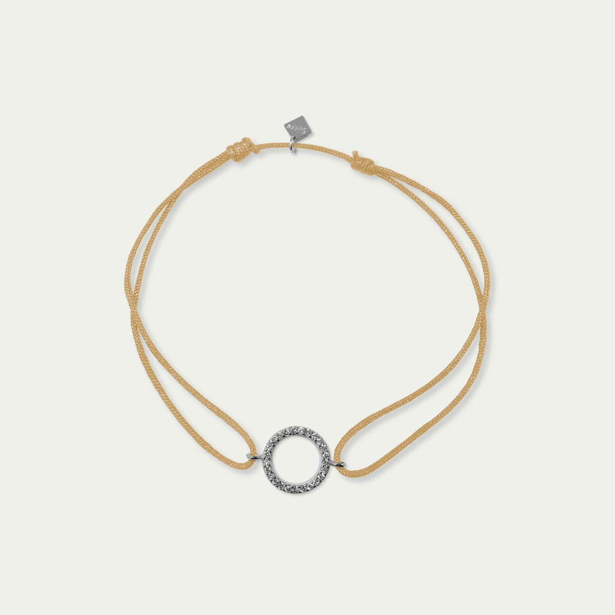 Glücksarmbändchen Circle mit Zirkonia – 925 Sterling Silber | Sucre Fine Jewelry