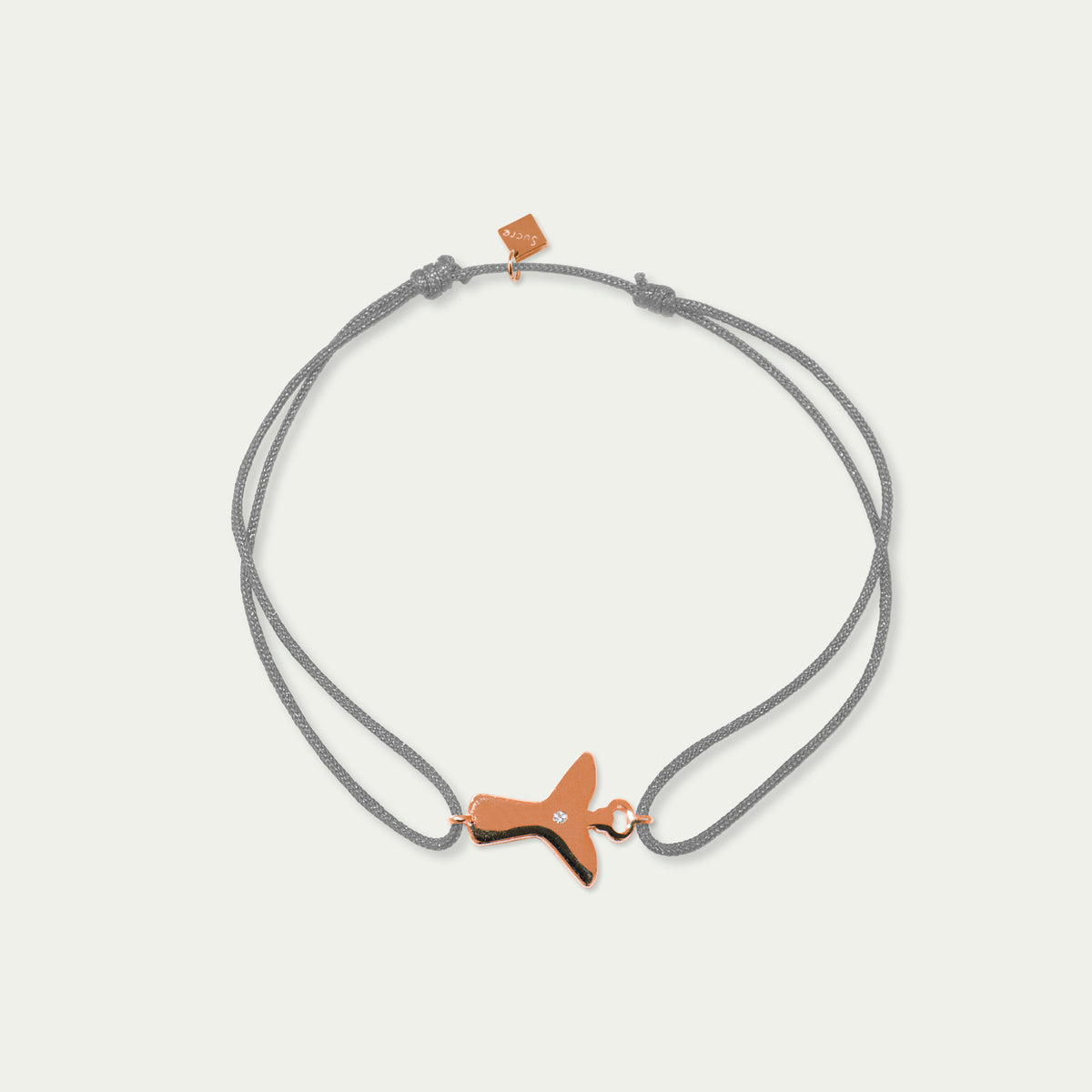 Glücksarmbändchen Engel mit Zirkonia – 925 Sterling Silber 18K Roségold vergoldet | Sucre Fine Jewelry
