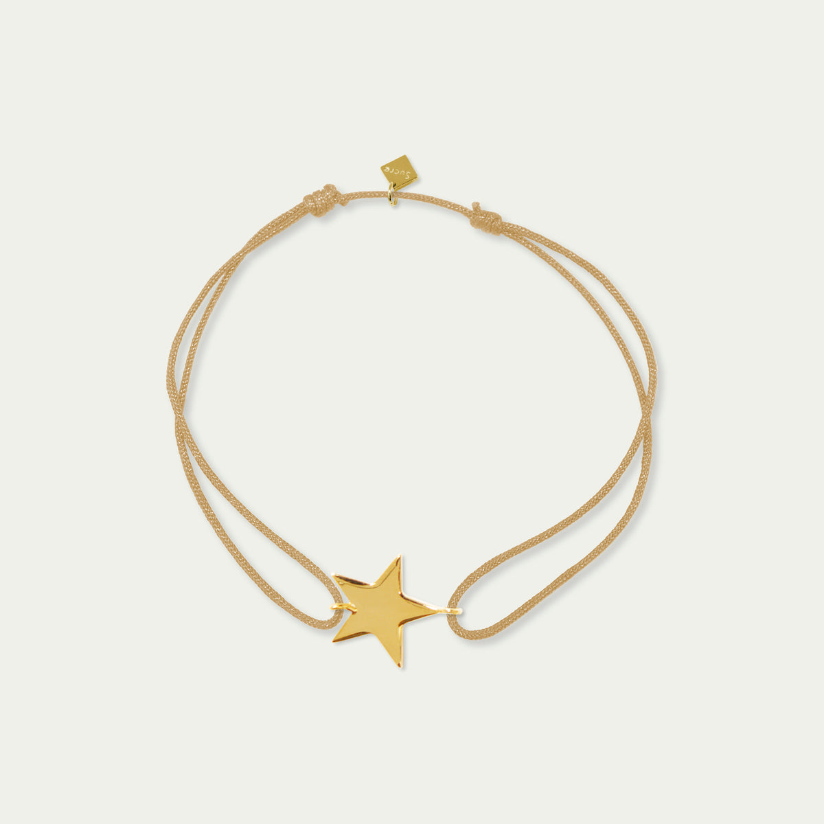 Glücksarmbändchen Stern – 925 Sterling Silber 18K Gelbgold vergoldet | Sucre Fine Jewelry