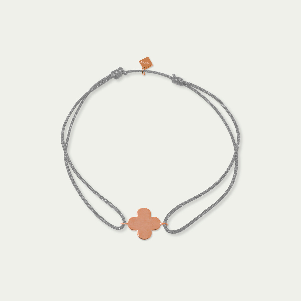 Glücksarmbändchen Kleeblatt – 925 Sterling Silber 18K Roségold vergoldet | Sucre Fine Jewelry