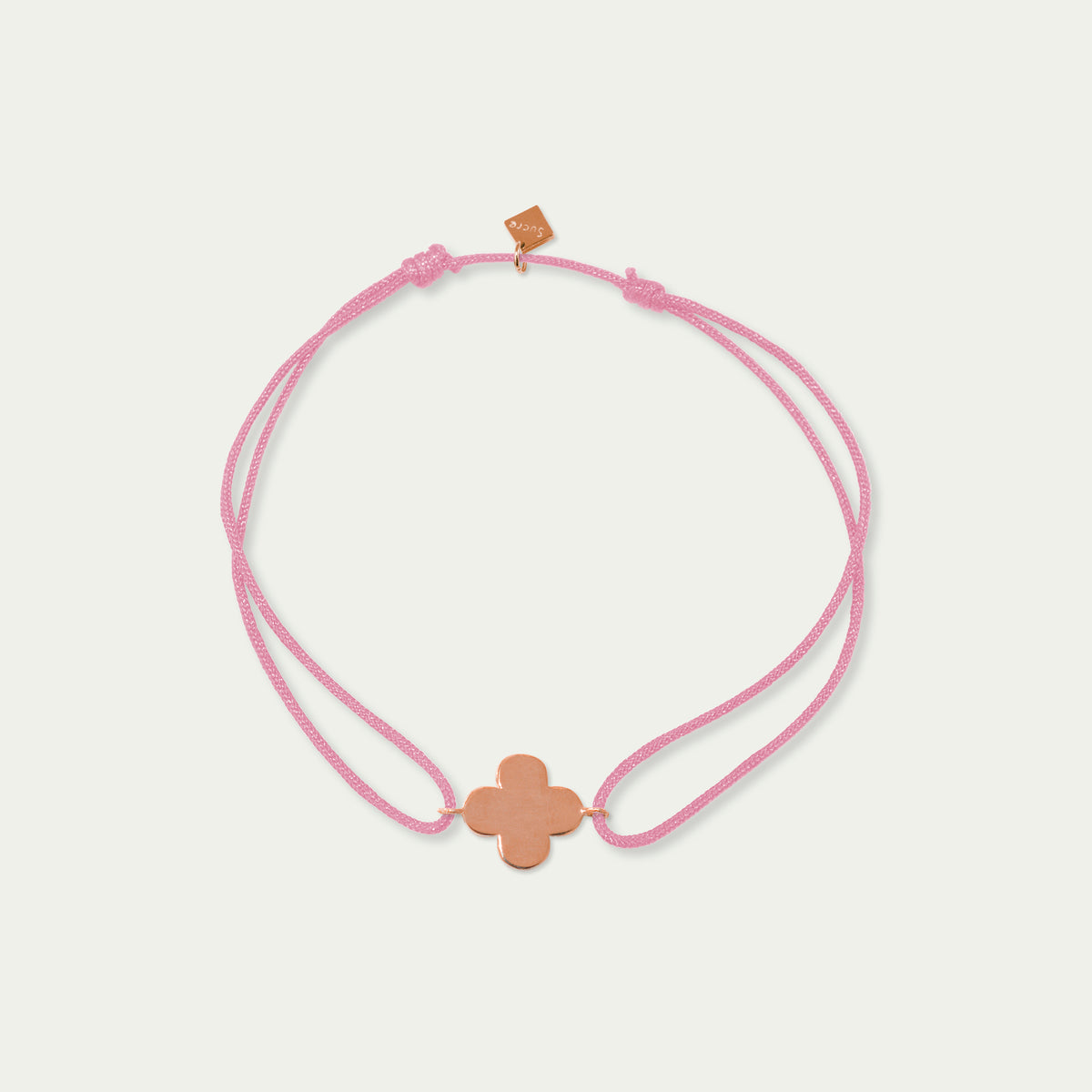 Glücksarmbändchen Kleeblatt – 925 Sterling Silber 18K Roségold vergoldet | Sucre Fine Jewelry
