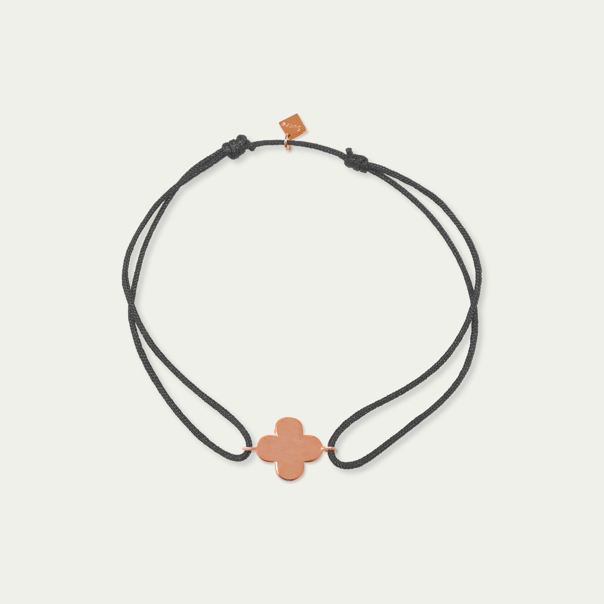 Glücksarmbändchen Kleeblatt – 925 Sterling Silber 18K Roségold vergoldet | Sucre Fine Jewelry