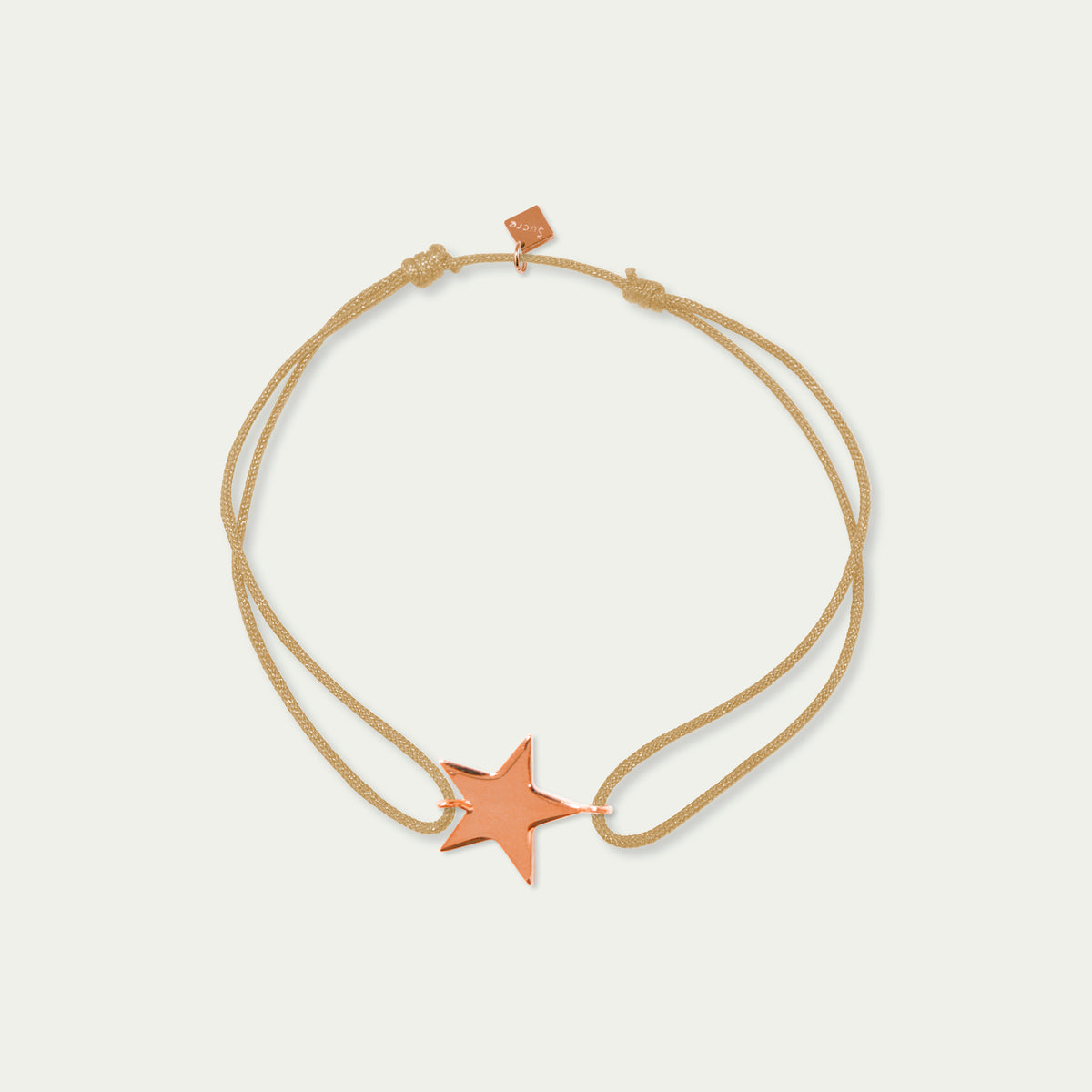 Glücksarmbändchen Stern – 925 Sterling Silber 18K Roségold vergoldet | Sucre Fine Jewelry