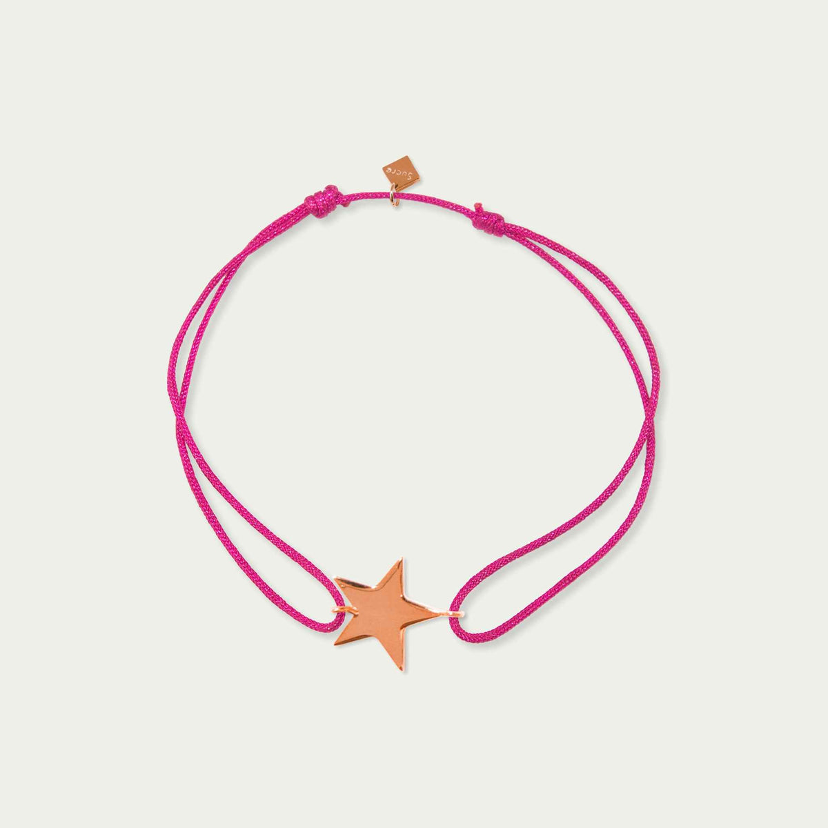 Glücksarmbändchen Stern – 925 Sterling Silber 18K Roségold vergoldet | Sucre Fine Jewelry