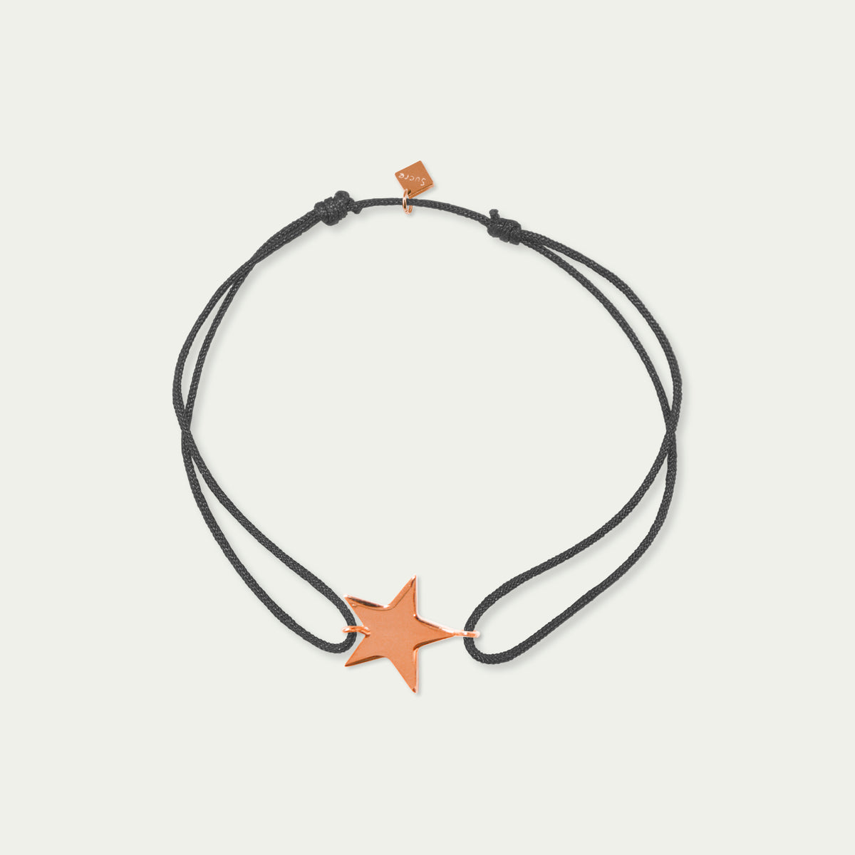 Glücksarmbändchen Stern – 925 Sterling Silber 18K Roségold vergoldet | Sucre Fine Jewelry
