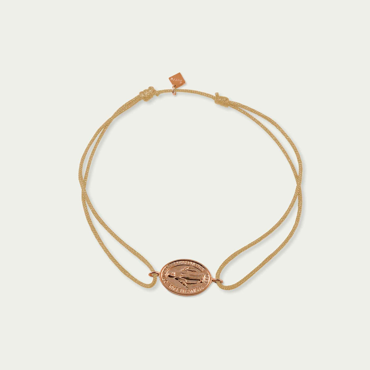 Glücksarmbändchen Madonna – 925 Sterling Silber 18K Roségold vergoldet | Sucre Fine Jewelry