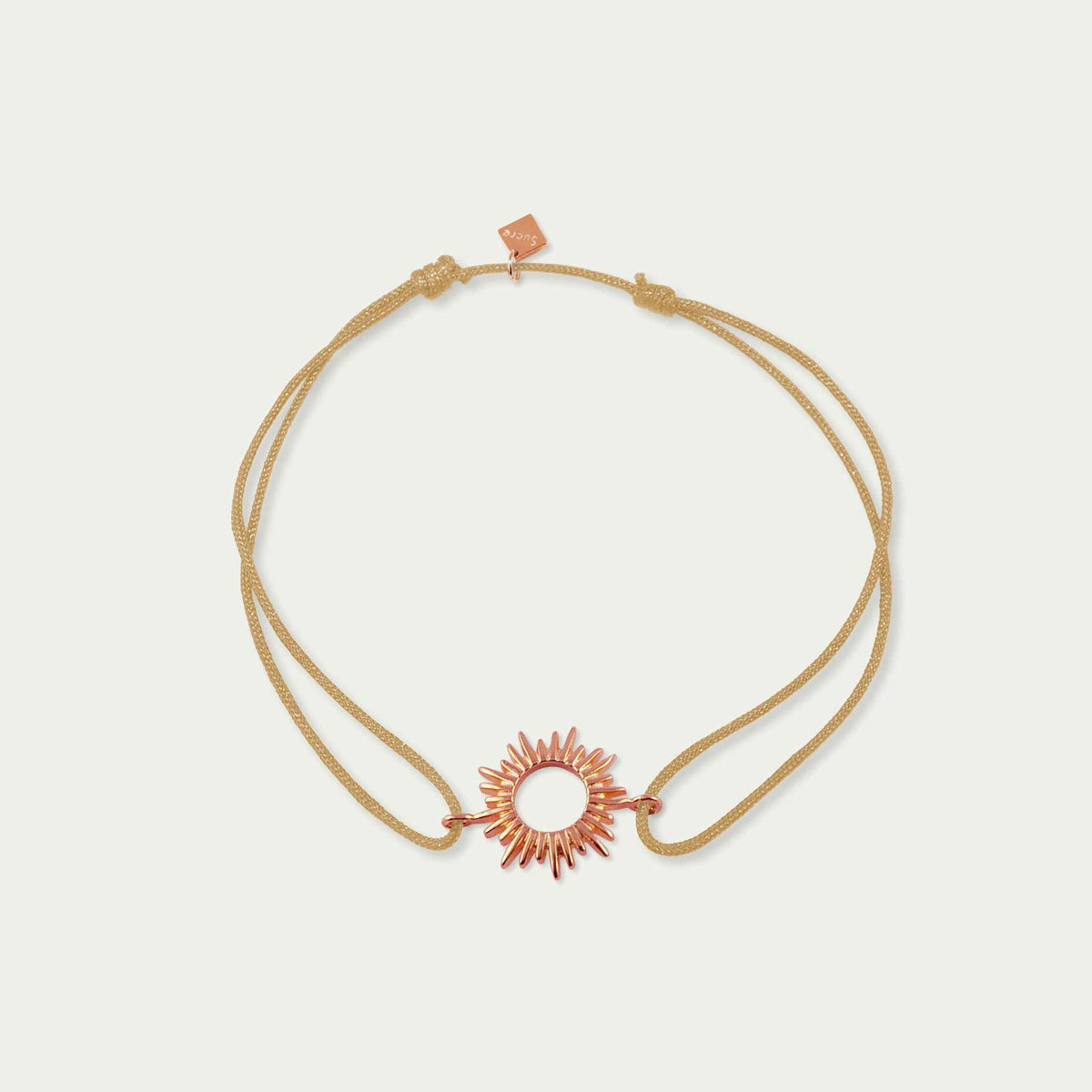 Glücksarmbändchen Sun – 925 Sterling Silber 18K Roségold vergoldet | Sucre Fine Jewelry