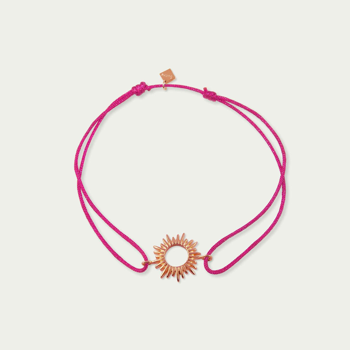 Glücksarmbändchen Sun – 925 Sterling Silber 18K Roségold vergoldet | Sucre Fine Jewelry