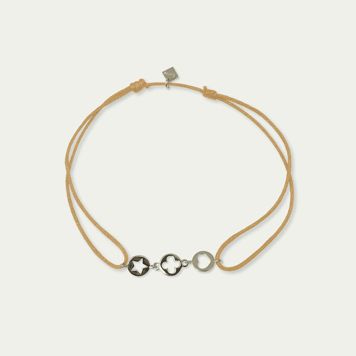 Glücksarmbändchen Disc Mix – 925 Sterling Silber | Sucre Fine Jewelry