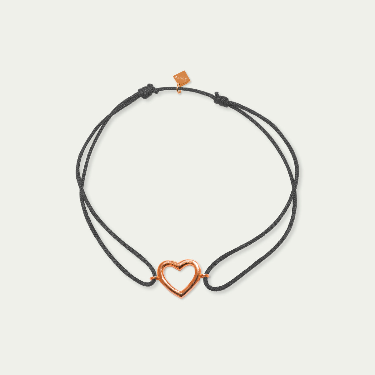 Glücksarmbändchen Herz mit Zirkonia – 925 Sterling Silber 18K Roségold vergoldet | Sucre Fine Jewelry