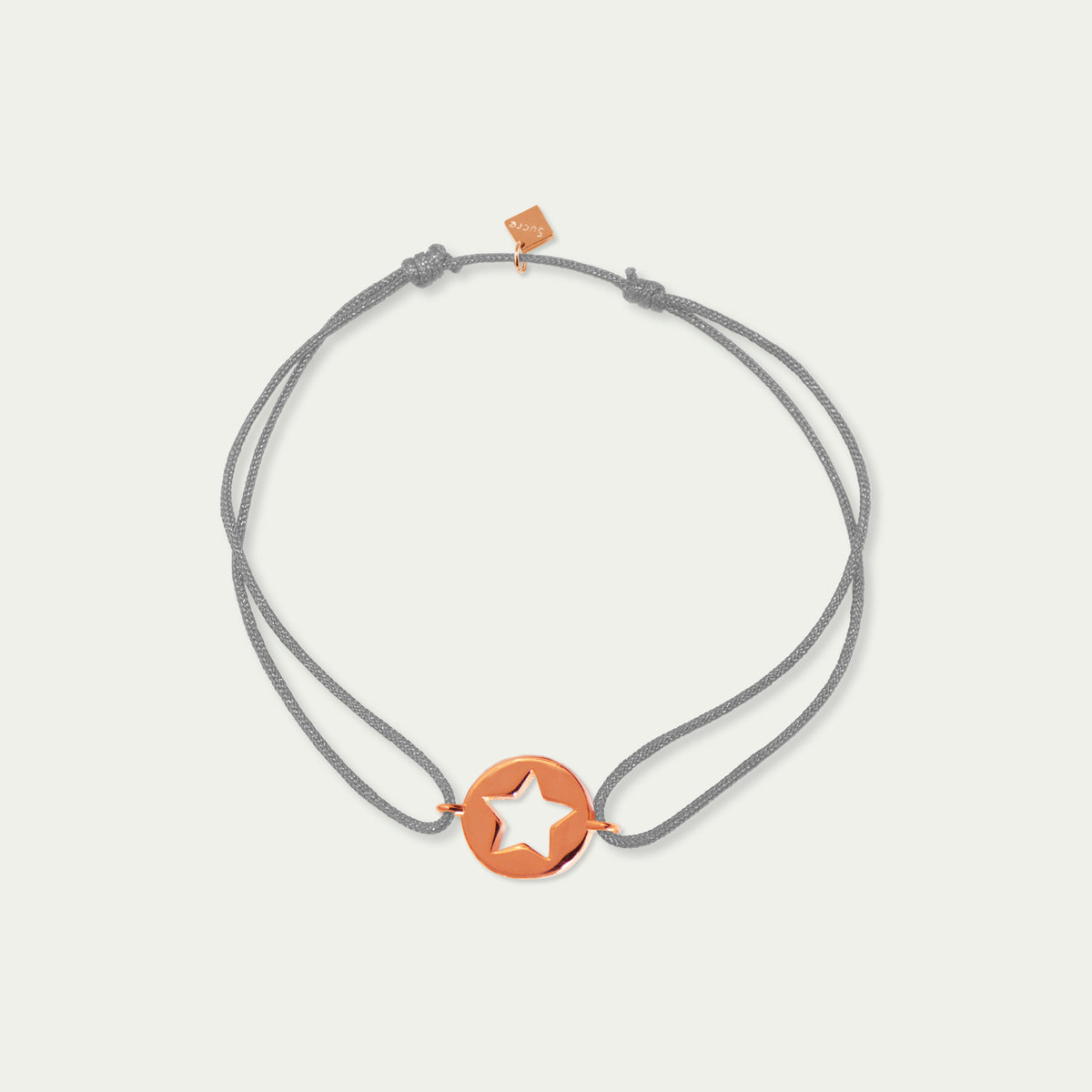 Glücksarmbändchen Star Disc – 925 Sterling Silber 18K Roségold vergoldet | Sucre Fine Jewelry