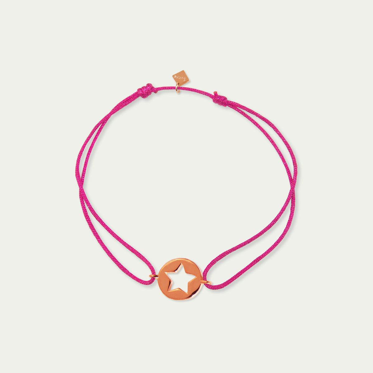 Glücksarmbändchen Star Disc – 925 Sterling Silber 18K Roségold vergoldet | Sucre Fine Jewelry