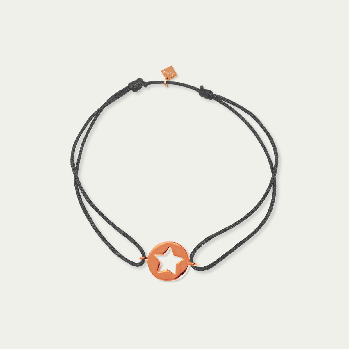 Glücksarmbändchen Star Disc – 925 Sterling Silber 18K Roségold vergoldet | Sucre Fine Jewelry