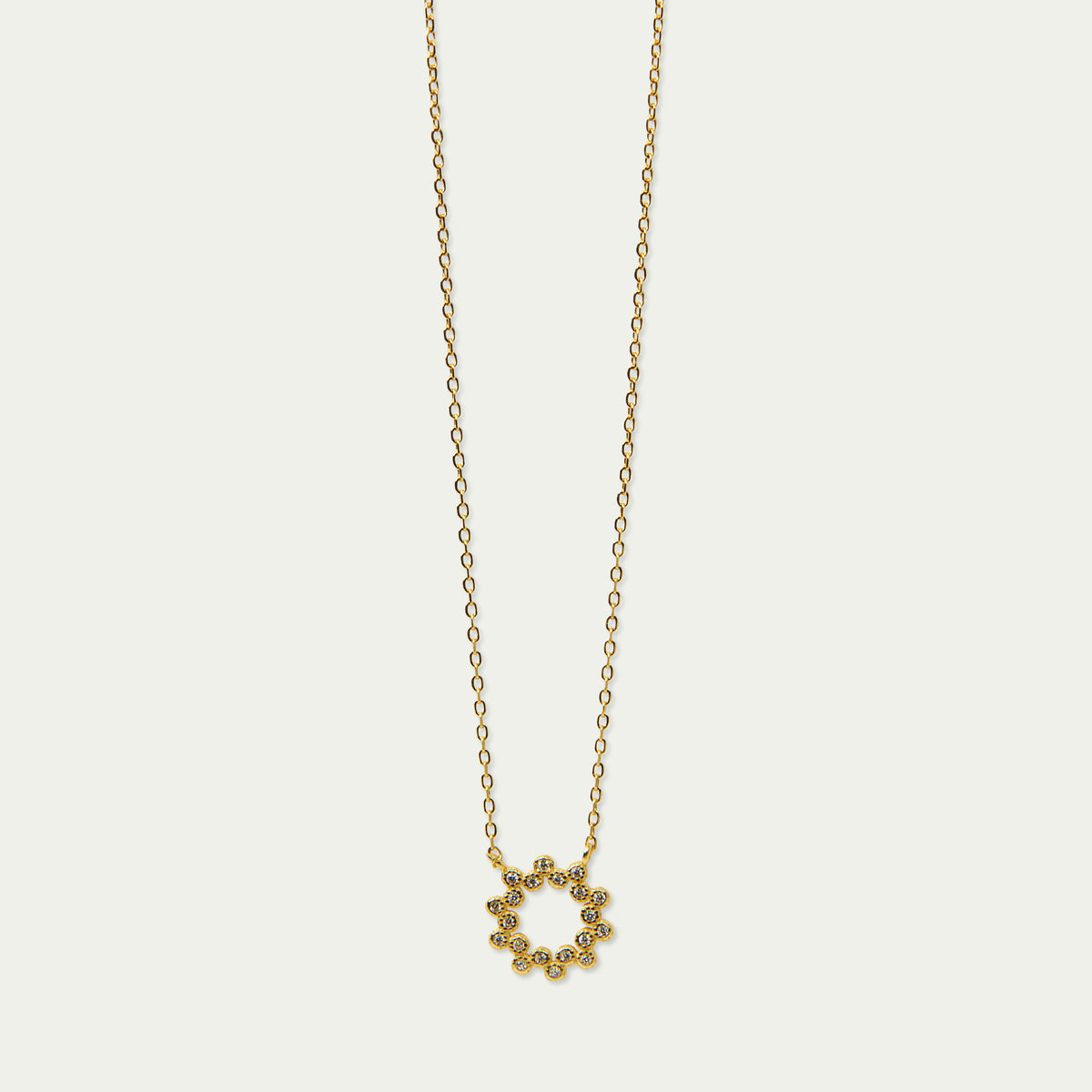Halskette Sparkling – 925 Sterling Silber 18K Gelbgold vergoldet | Sucre Fine Jewelry