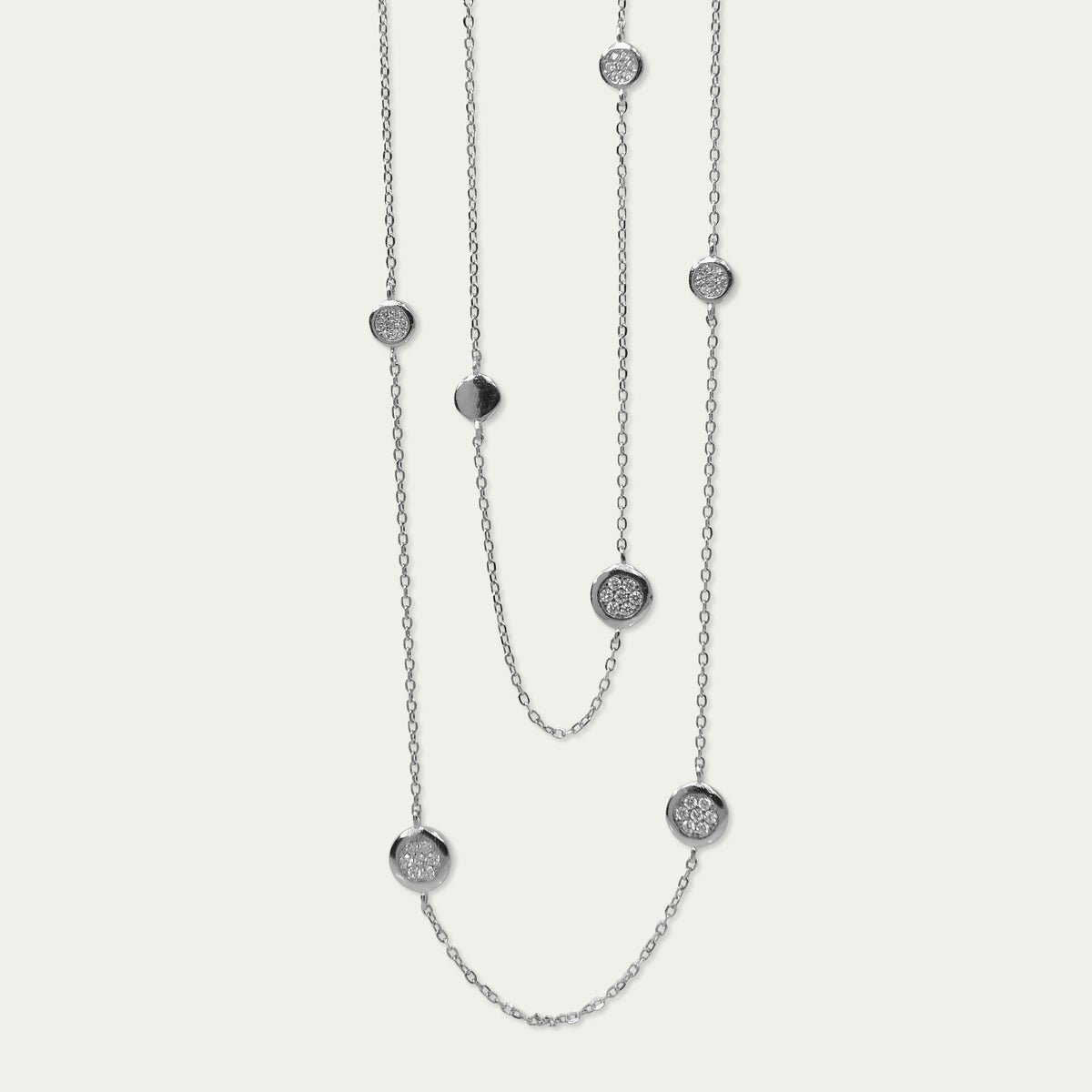 Halskette Endless Pavé – 925 Sterling Silber | Sucre Fine Jewelry