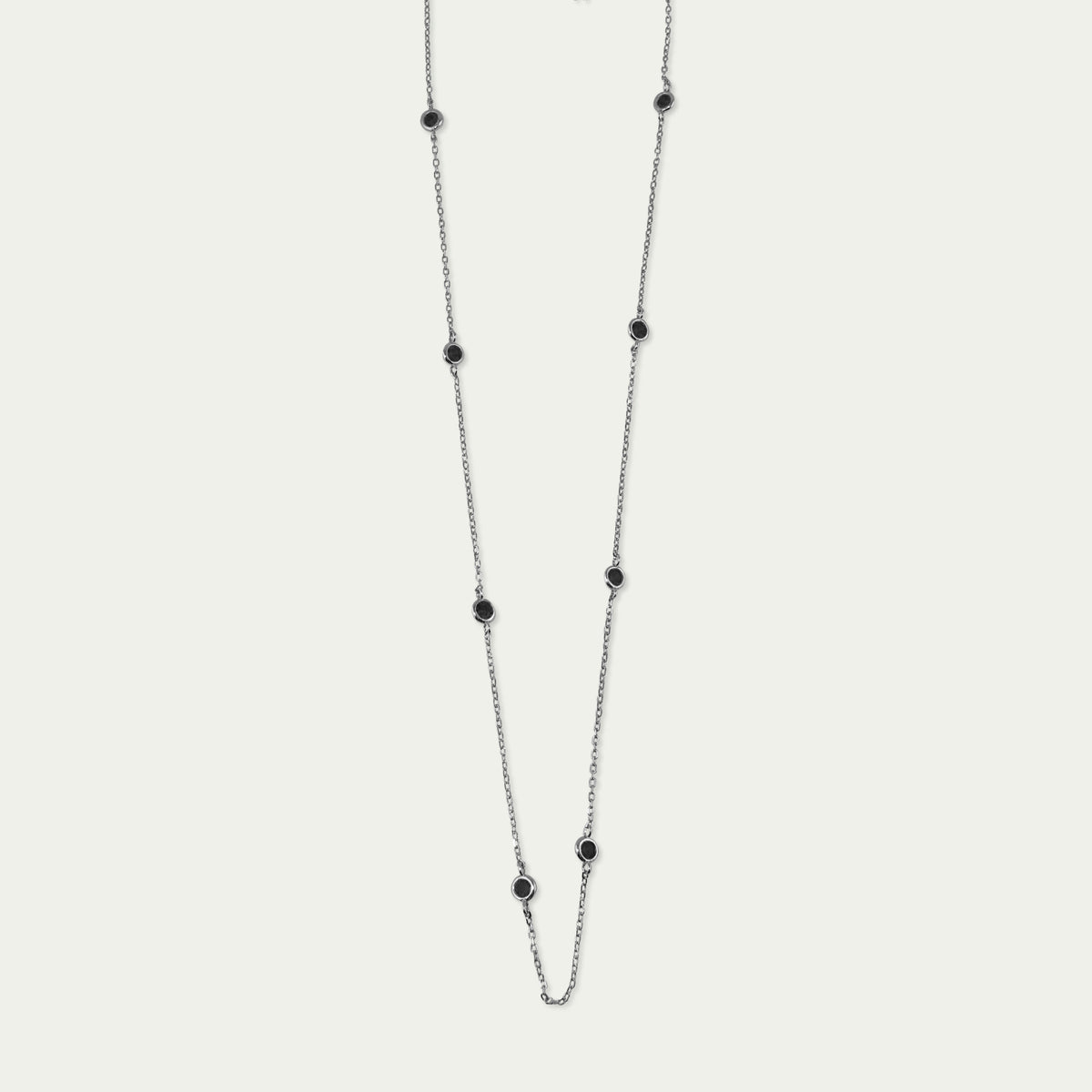 Halskette Endless Glam Schwarz – 925 Sterling Silber | Sucre Fine Jewelry