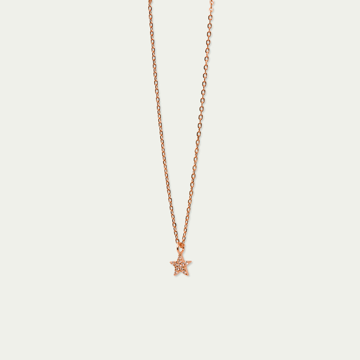 Halskette Mini Star – 925 Sterling Silber 18K Roségold vergoldet | Sucre Fine Jewelry