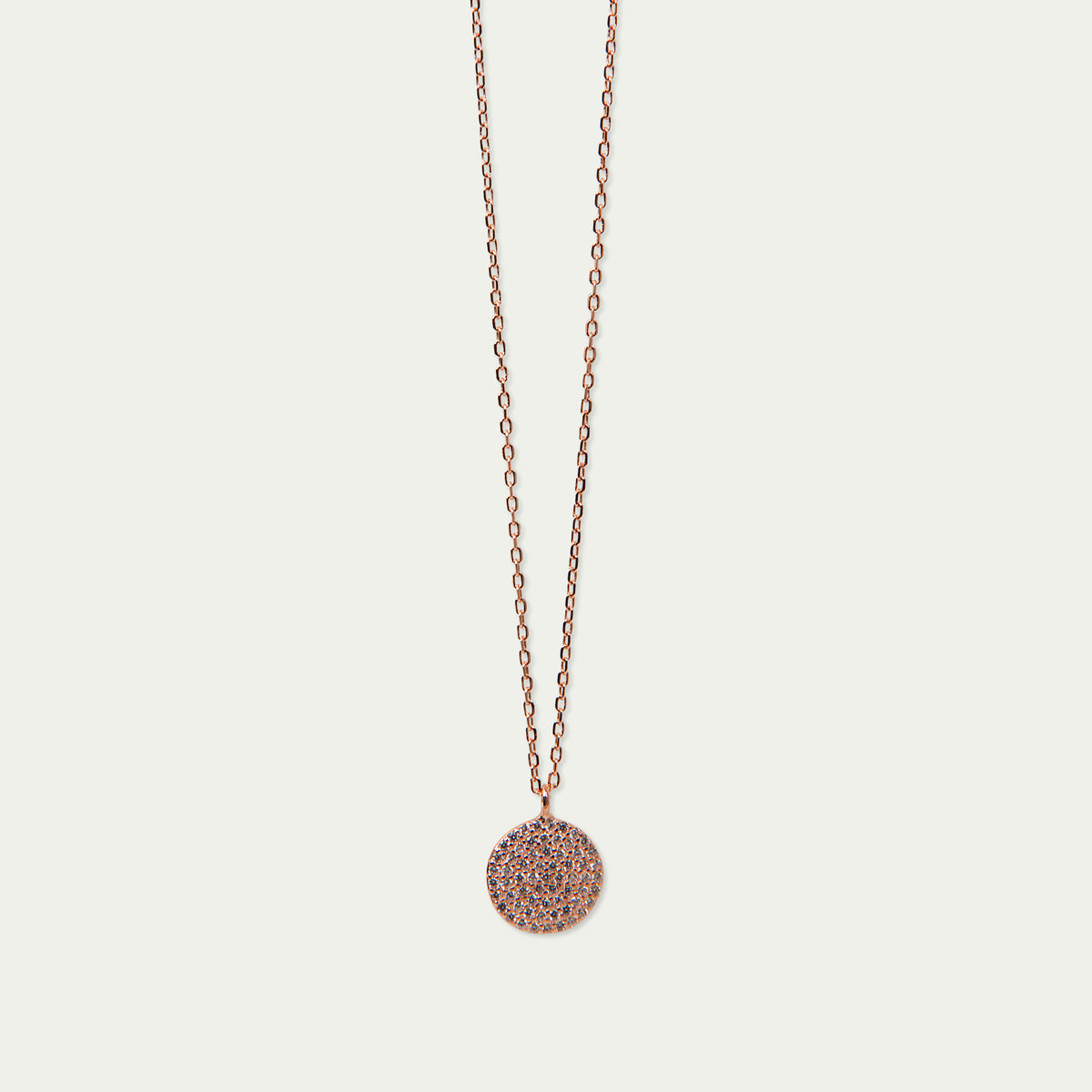 Halskette Pavé – 925 Sterling Silber 18K Roségold vergoldet | Sucre Fine Jewelry