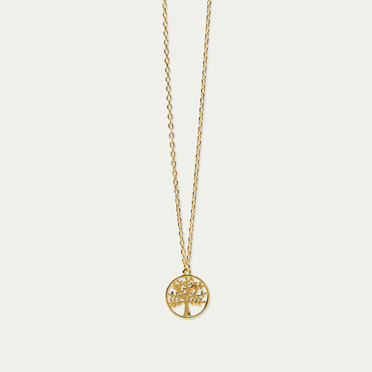 Halskette Lebensbaum – 925 Sterling Silber 18K Gelbgold vergoldet | Sucre Fine Jewelry