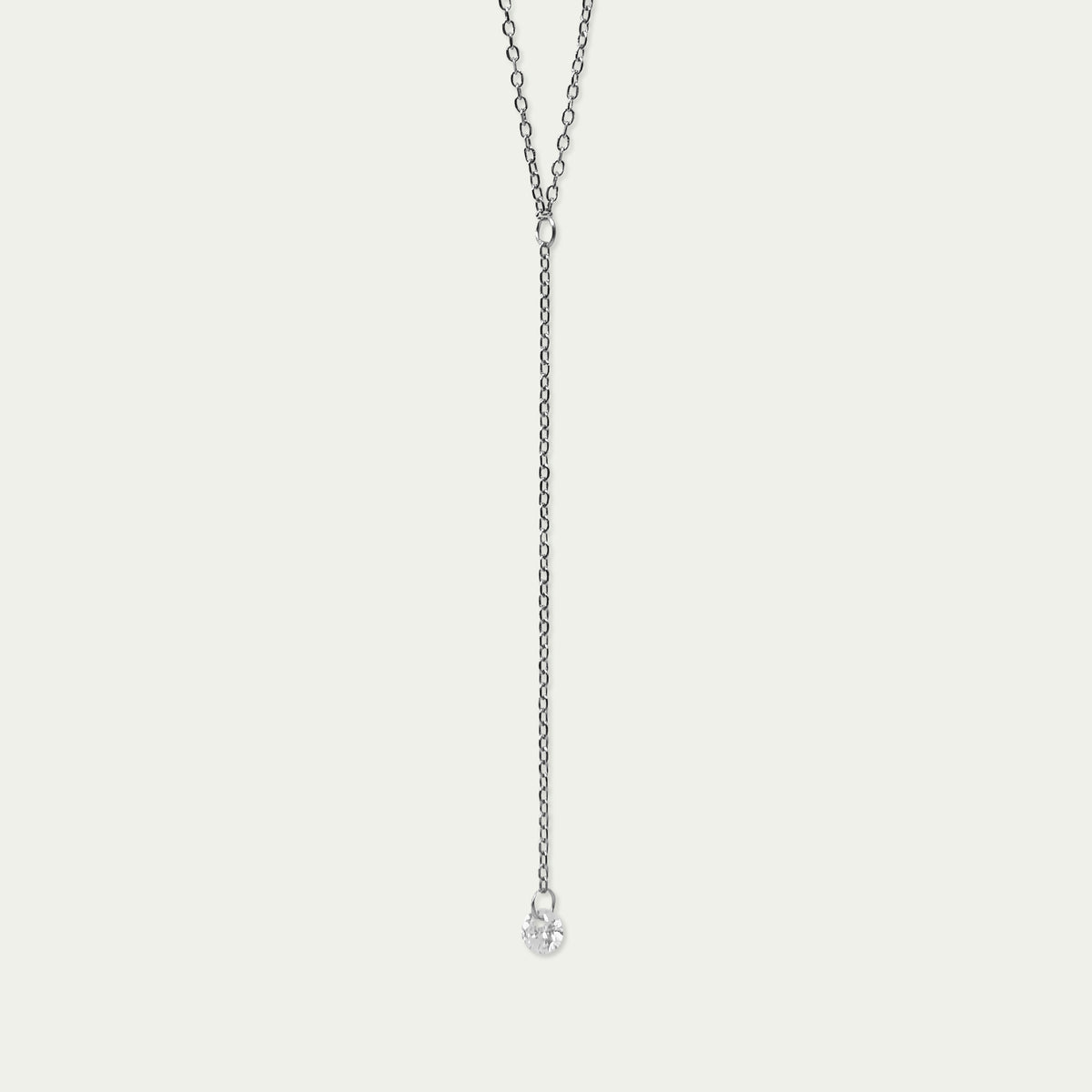 Halskette Y Pure mit Zirkonia – 925 Sterling Silber | Sucre Fine Jewelry