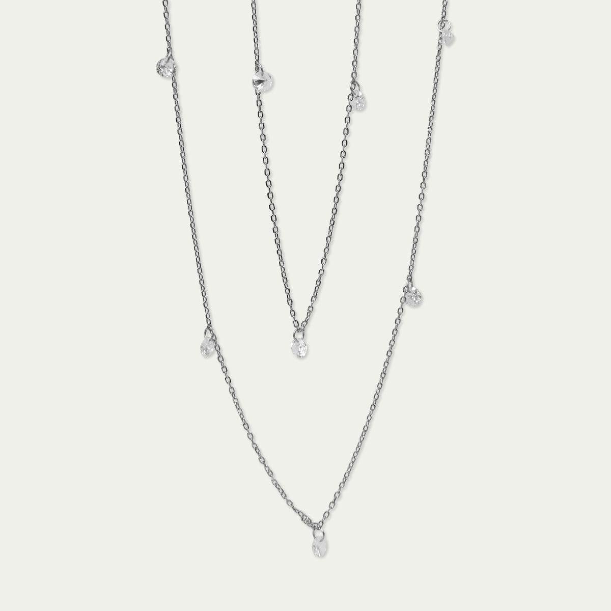 Halskette Pure Glam mit Zirkonia – 925 Sterling Silber | Sucre Fine Jewelry
