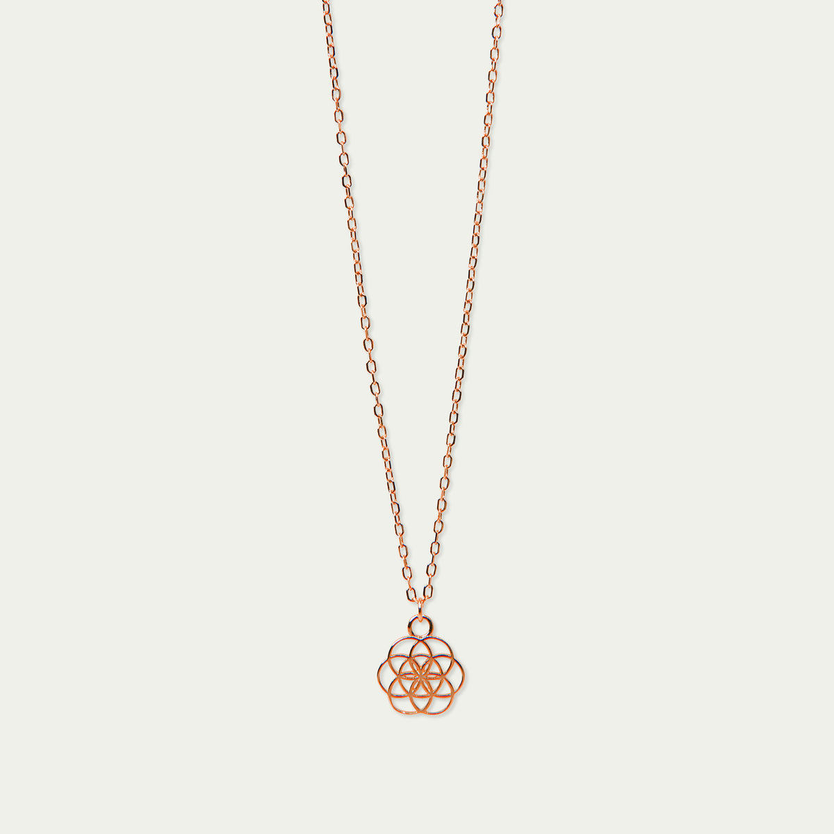 Halskette Lebensblume – 925 Sterling Silber 18K Roségold vergoldet | Sucre Fine Jewelry