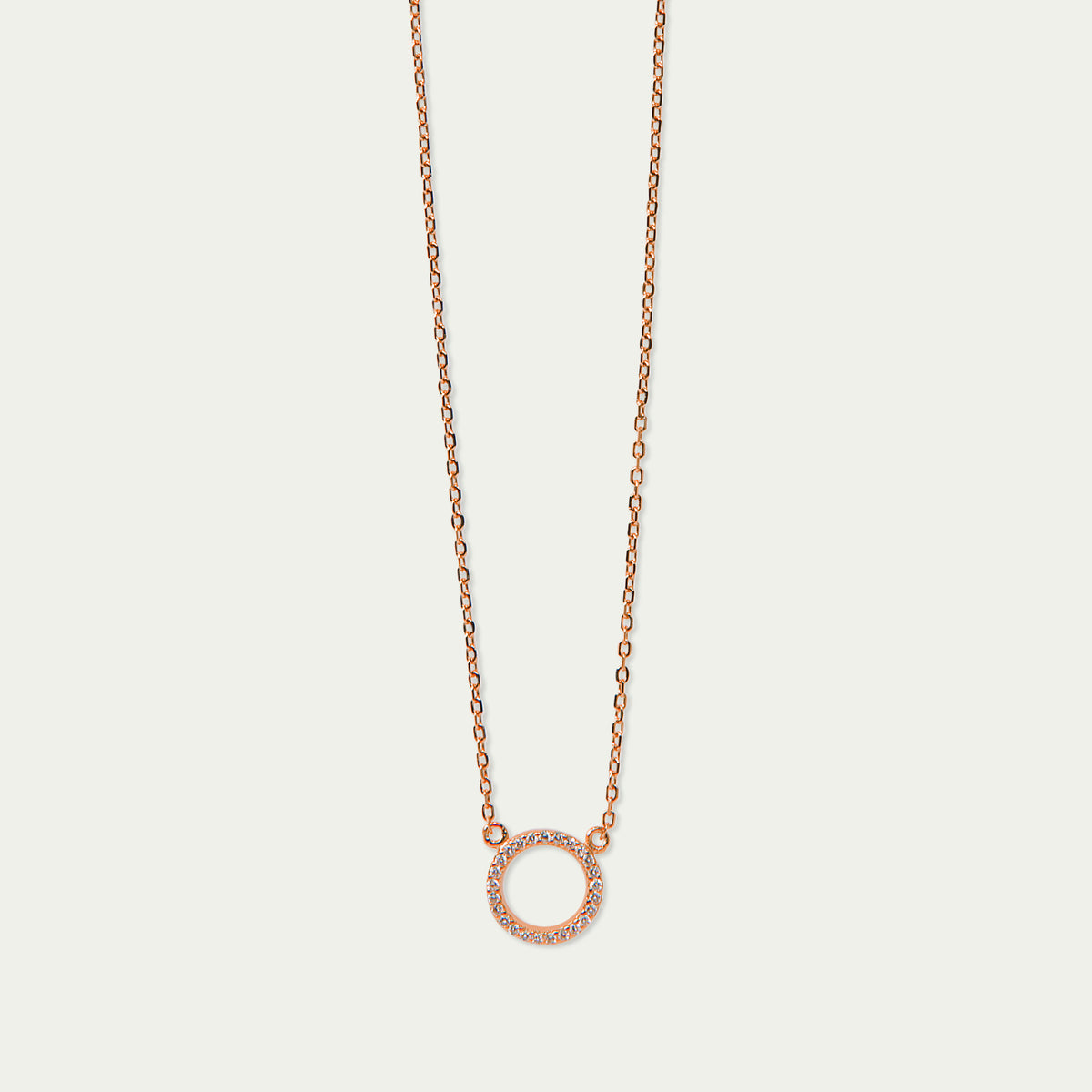 Halskette Circle – 925 Sterling Silber 18K Roségold vergoldet | Sucre Fine Jewelry