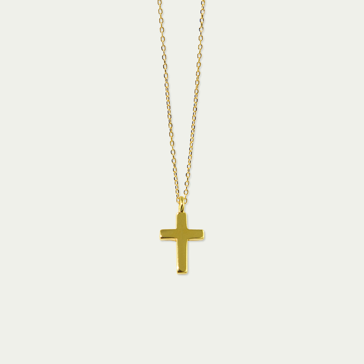 Halskette Kreuz – 925 Sterling Silber 18K Gelbgold vergoldet | Sucre Fine Jewelry