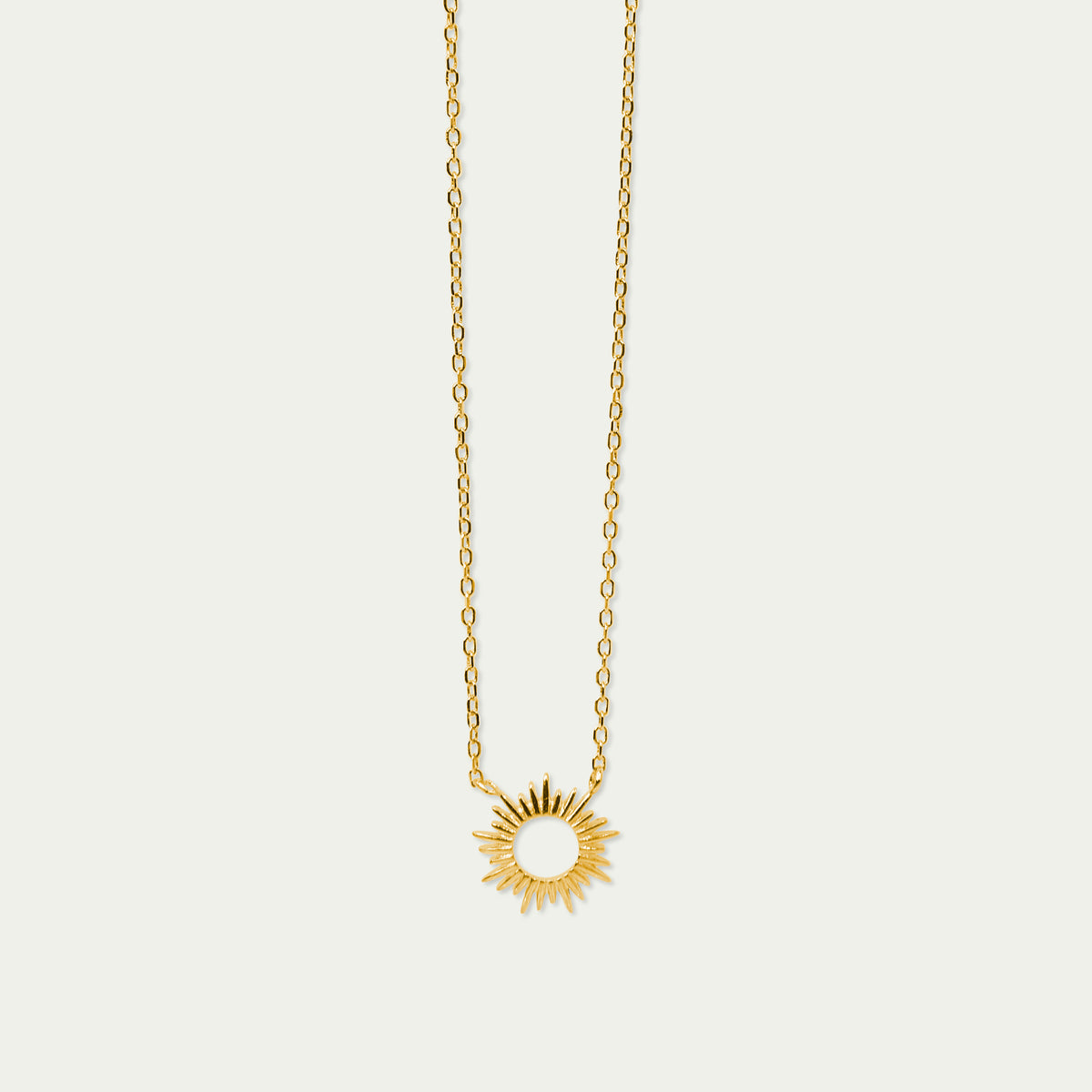 Halskette Sun – 925 Sterling Silber 18K Gelbgold vergoldet | Sucre Fine Jewelry