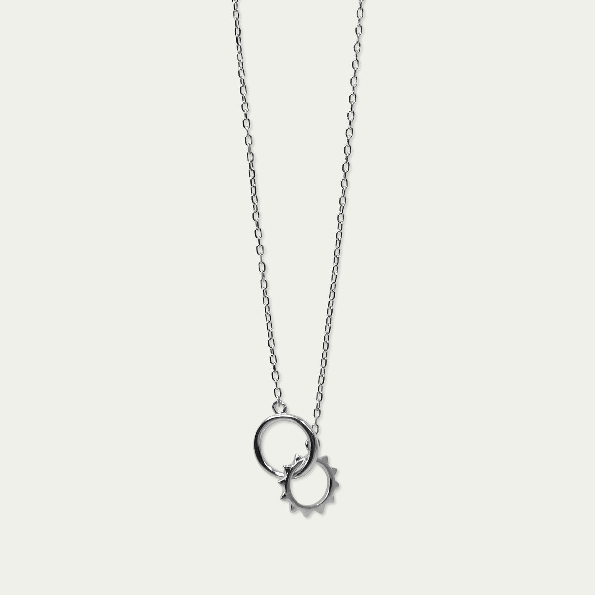Halskette Double Ring – 925 Sterling Silber | Sucre Fine Jewelry