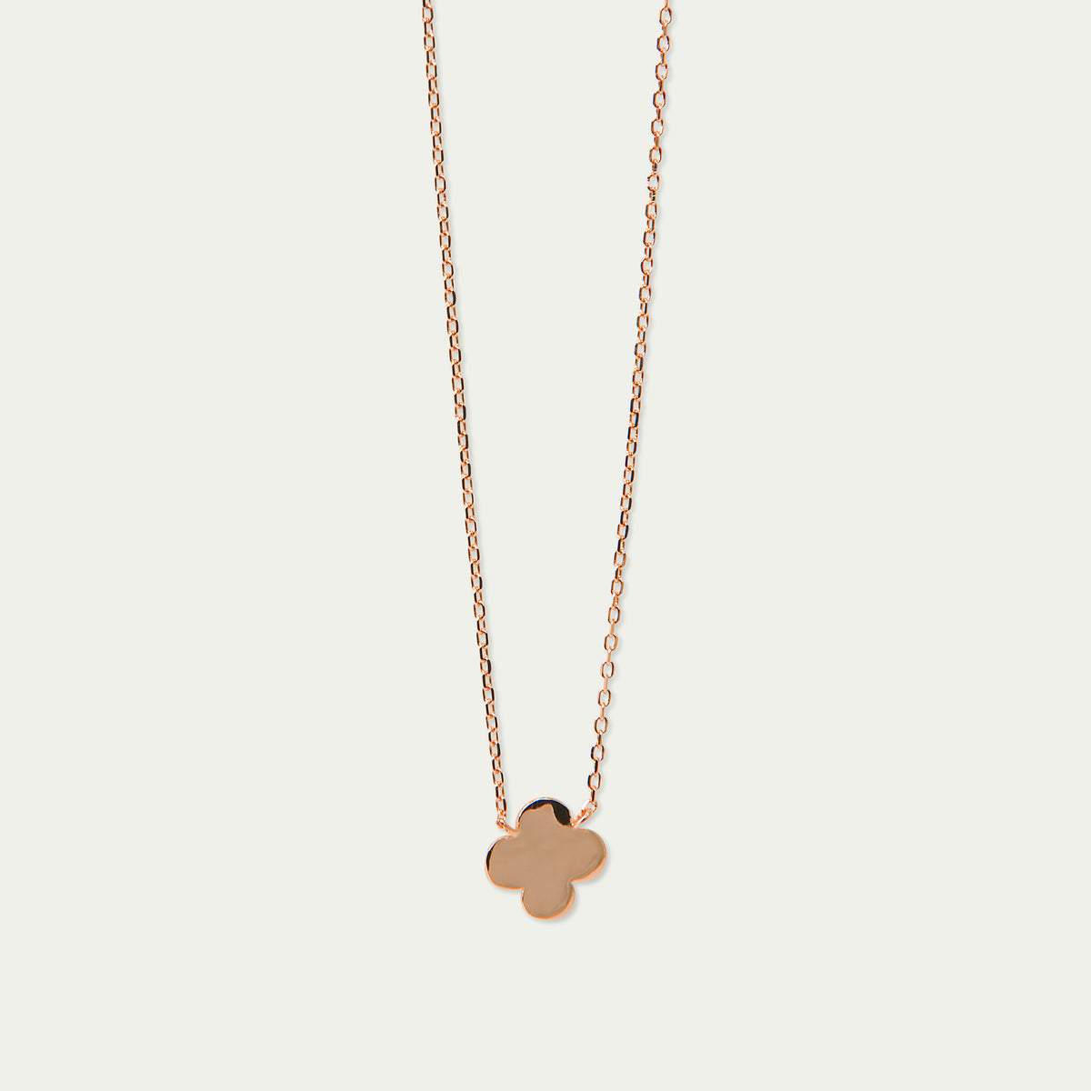 Halskette Kleeblatt – 925 Sterling Silber 18K Roségold vergoldet | Sucre Fine Jewelry