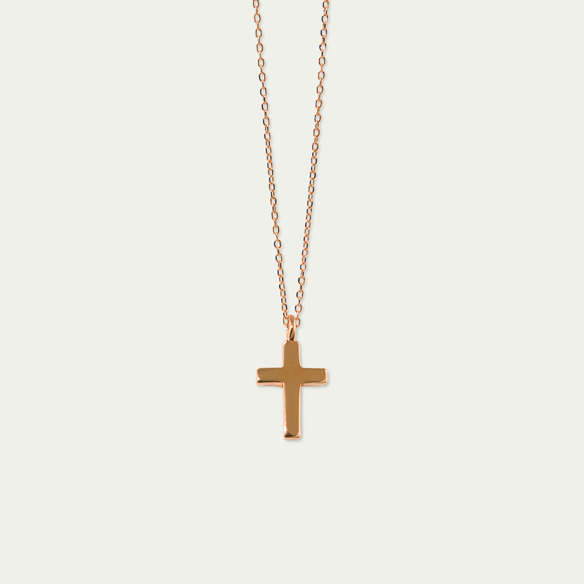 Halskette Kreuz – 925 Sterling Silber 18K Roségold vergoldet | Sucre Fine Jewelry