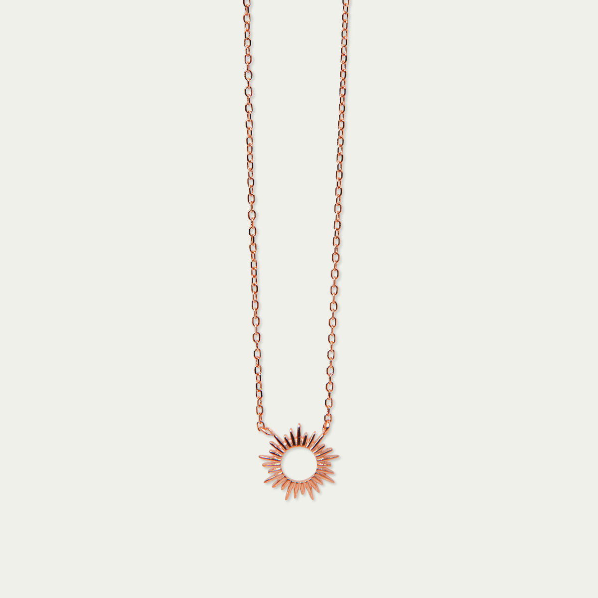 Halskette Sun – 925 Sterling Silber 18K Roségold vergoldet | Sucre Fine Jewelry