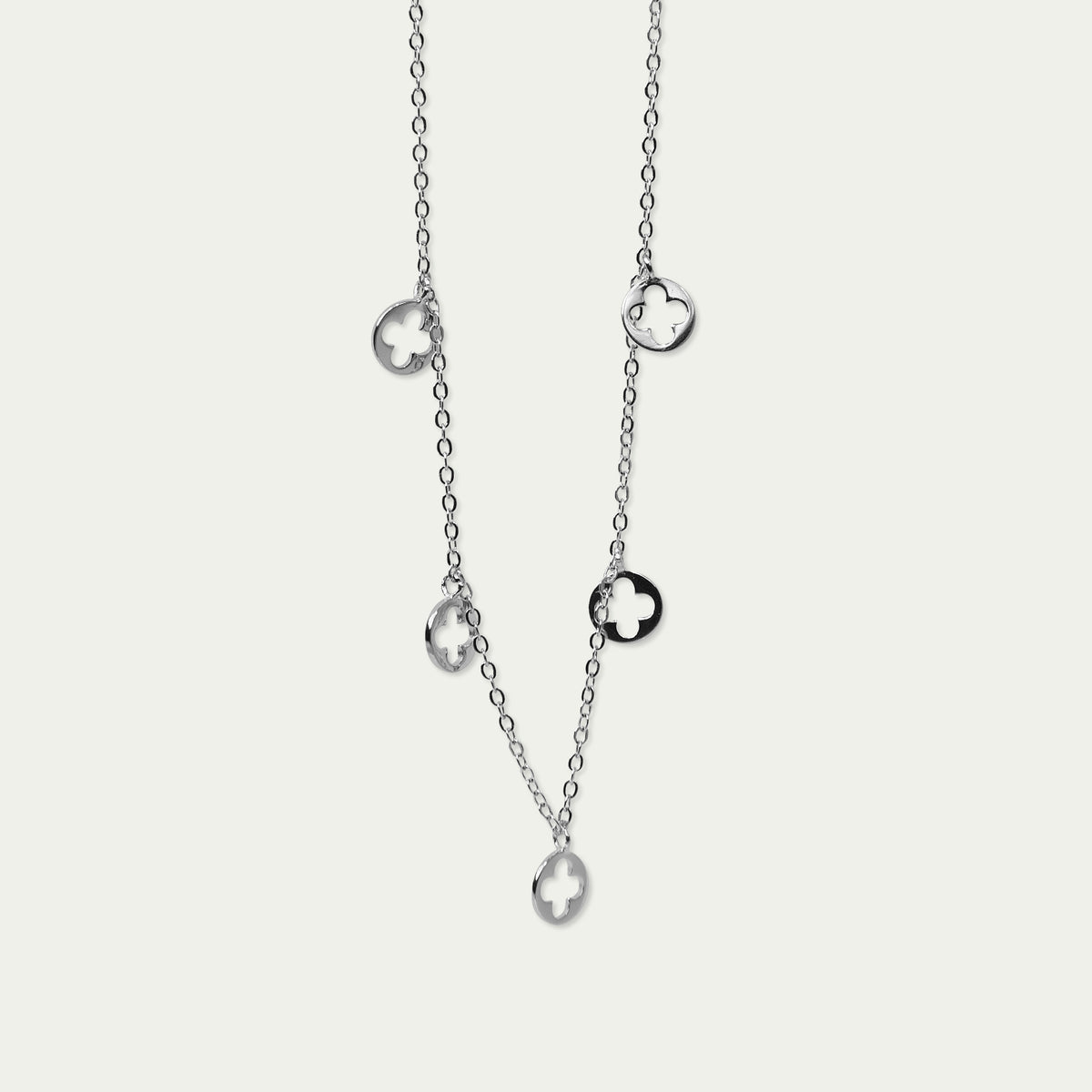 Halskette Disc Clover – 925 Sterling Silber | Sucre Fine Jewelry