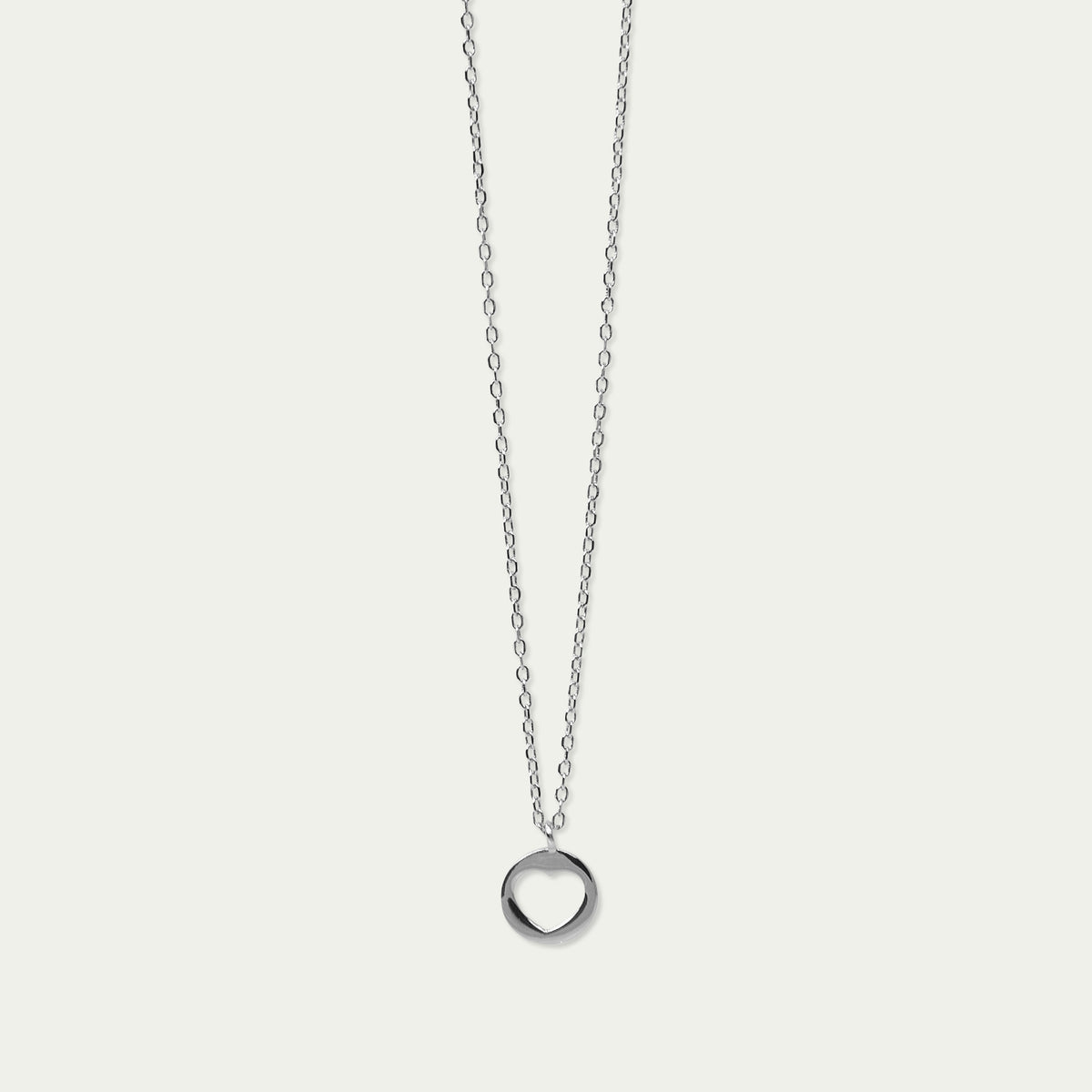 Halskette Disc Heart – 925 Sterling Silber | Sucre Fine Jewelry