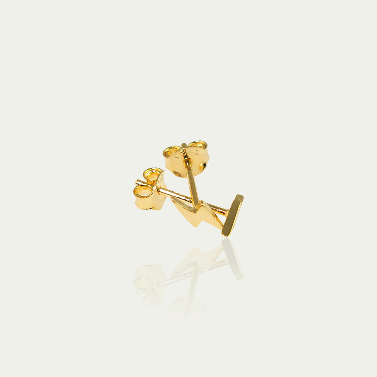 Ohrstecker Flash – 925 Sterling Silber 18K Gelbgold vergoldet | Sucre Fine Jewelry