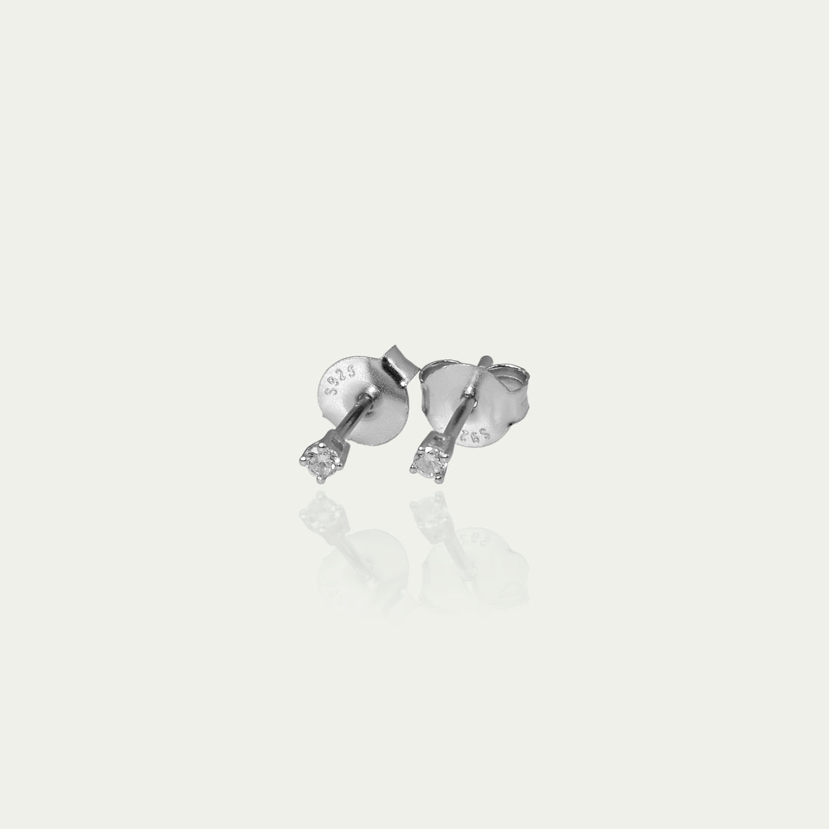 Ohrstecker Glam Krappenfassung Crystal – 925 Sterling Silber | Sucre Fine Jewelry