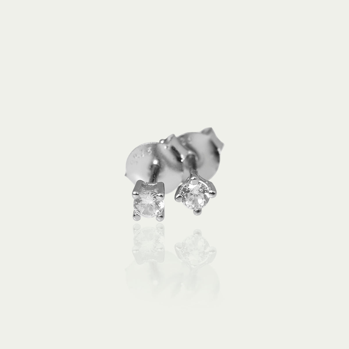 Ohrstecker Glam Krappenfassung Crystal – 925 Sterling Silber | Sucre Fine Jewelry