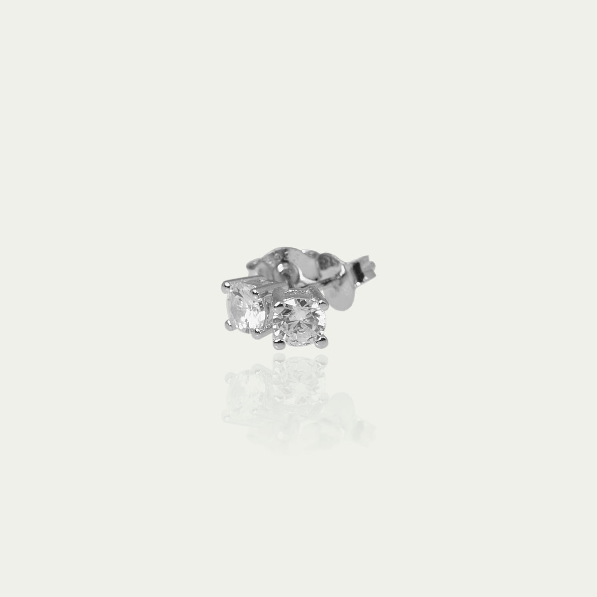 Ohrstecker Glam Krappenfassung Crystal – 925 Sterling Silber | Sucre Fine Jewelry