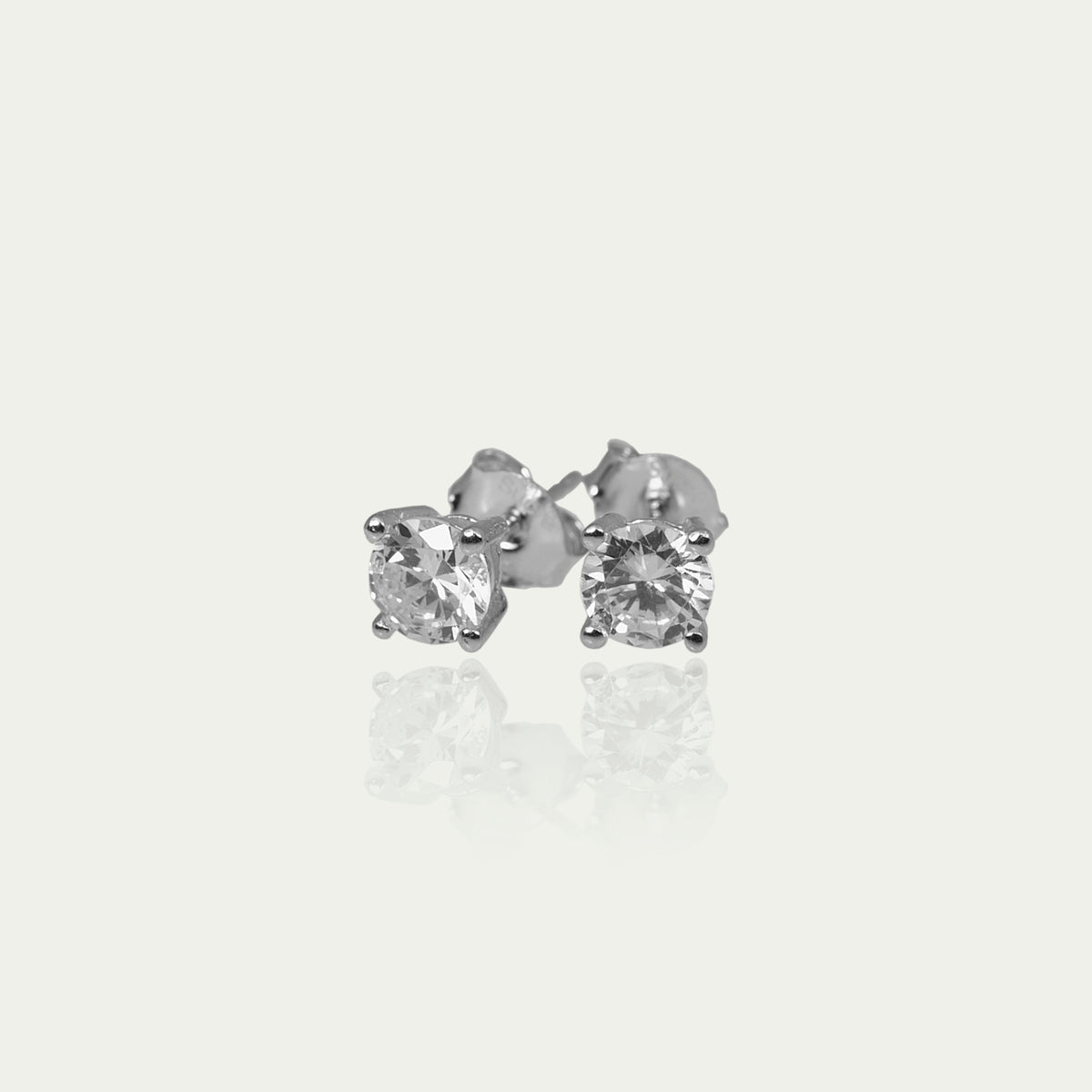 Ohrstecker Glam Krappenfassung Crystal – 925 Sterling Silber | Sucre Fine Jewelry