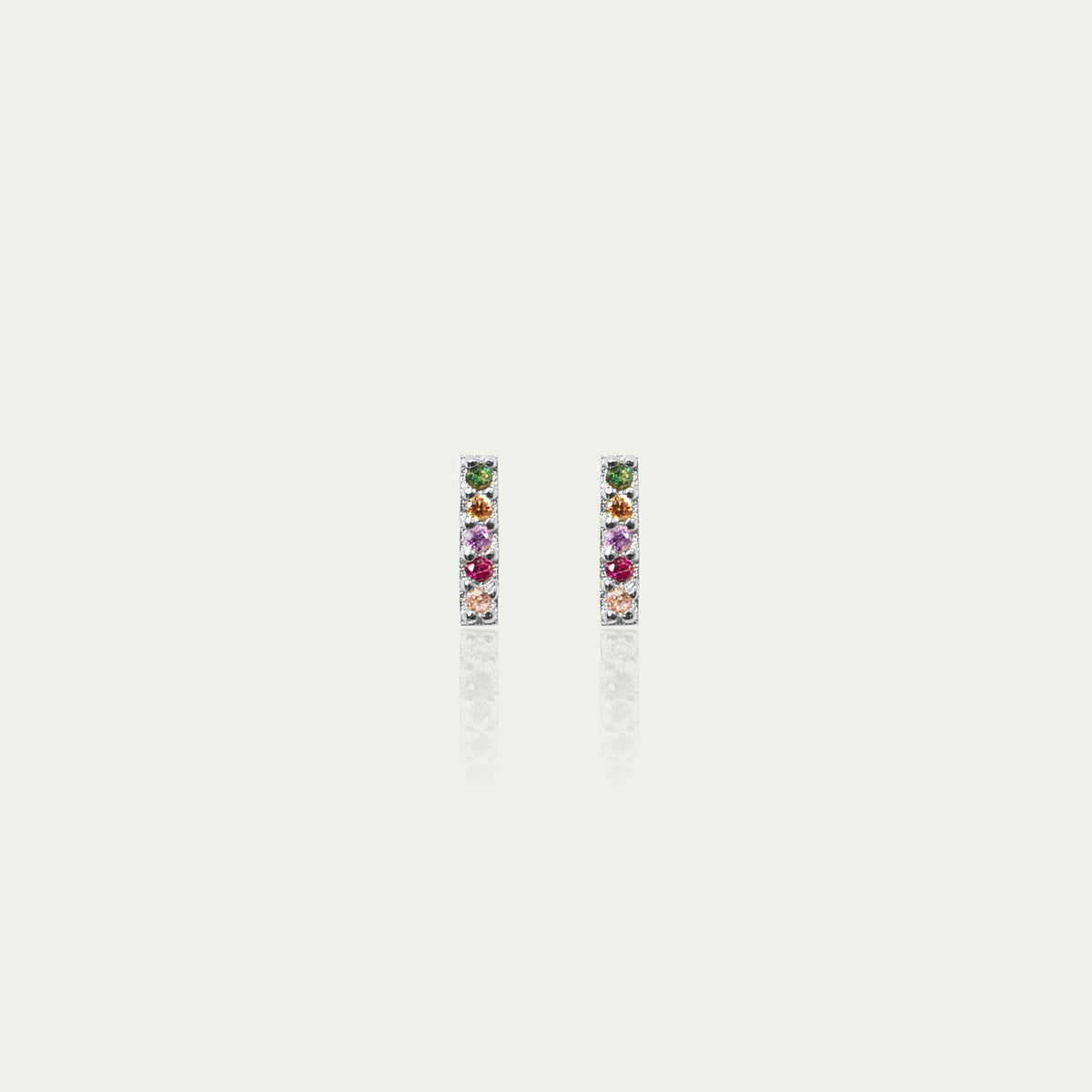 Ohrstecker Rainbow mit Zirkonia – 925 Sterling Silber | Sucre Fine Jewelry