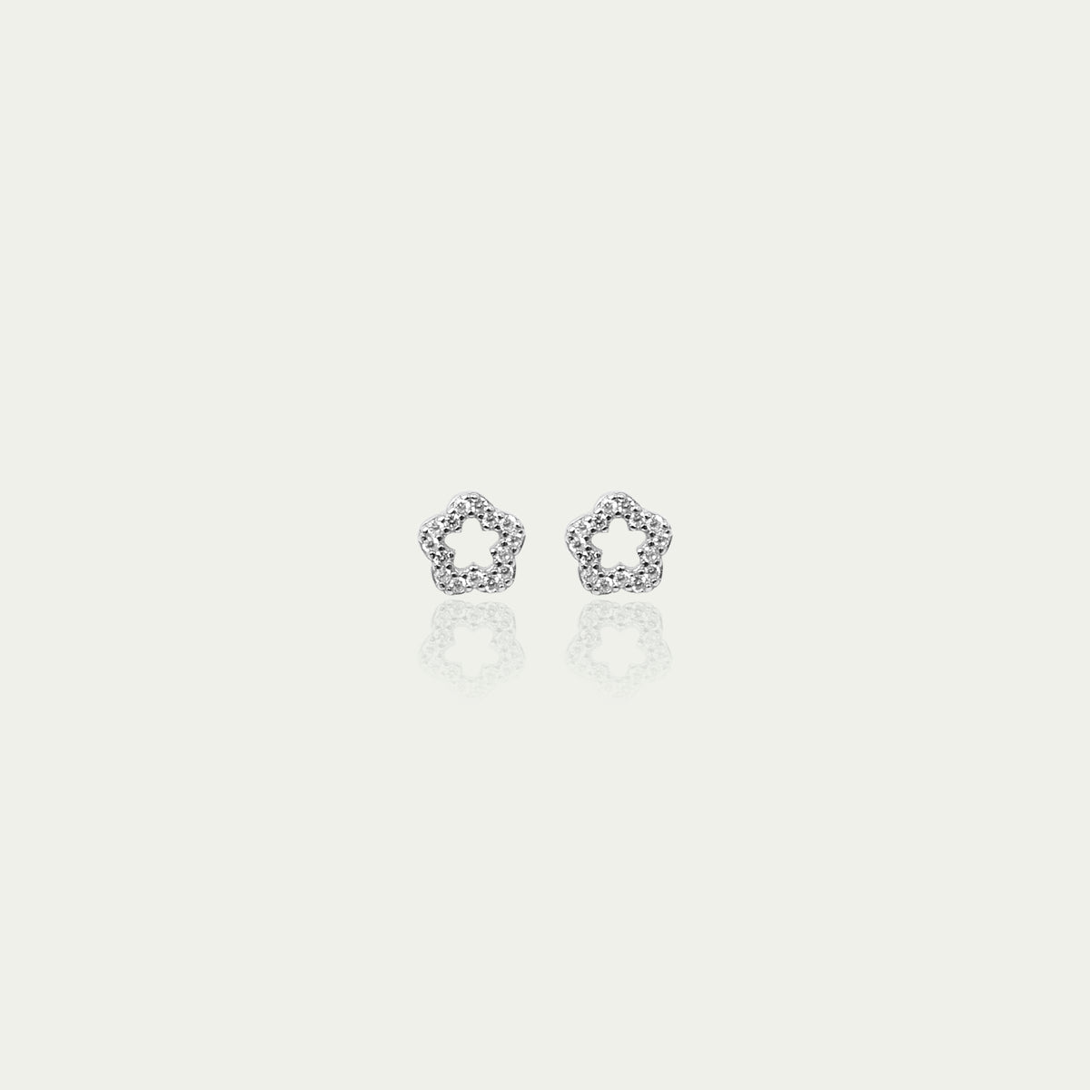 Ohrstecker Shiny Flower – 925 Sterling Silber | Sucre Fine Jewelry