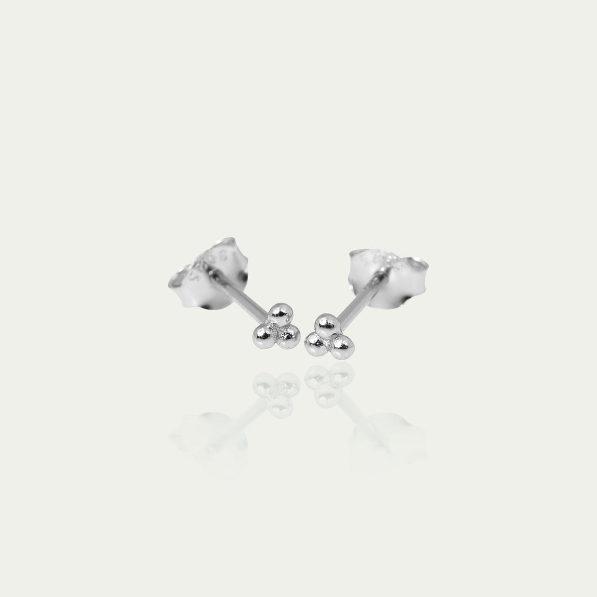 Ohrstecker Mini Bubbles Triangle – 925 Sterling Silber | Sucre Fine Jewelry