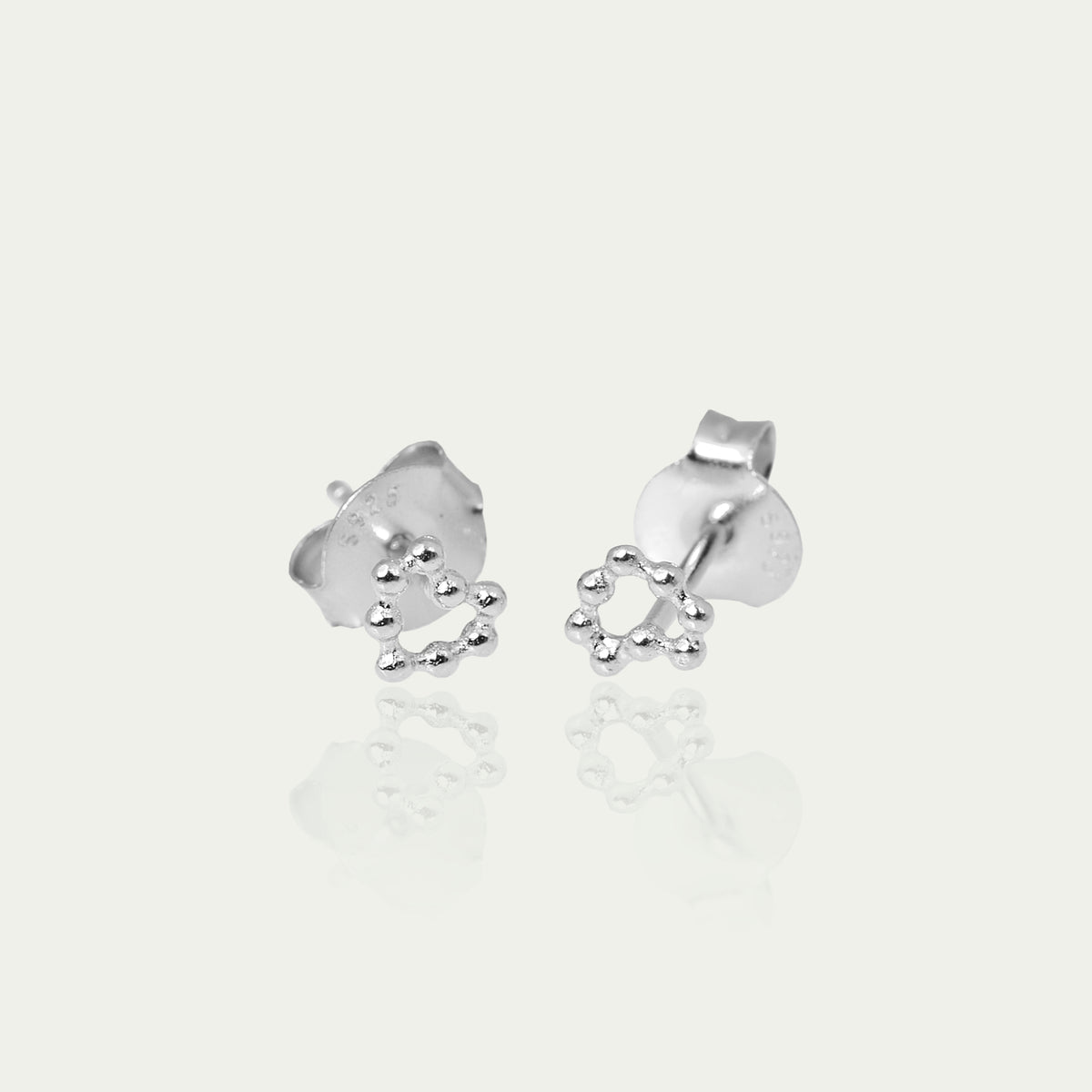 Ohrstecker Bubbles Heart – 925 Sterling Silber | Sucre Fine Jewelry