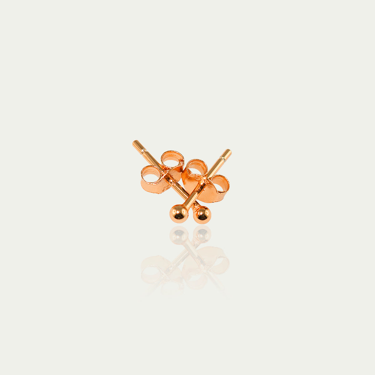 Ohrstecker Ball – 925 Sterling Silber 18K Roségold vergoldet | Sucre Fine Jewelry